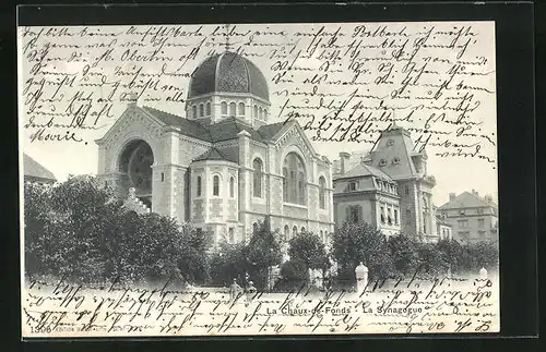 AK La Chaux-de-Fonds, La Synagogue