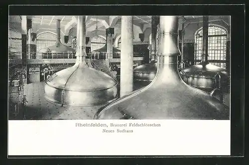 AK Rheinfelden, Brauerei Feldschlösschen, Innenansicht