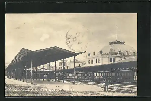 AK Constantinople, Gare des Chemins de fer Orientaux, Bahnhof