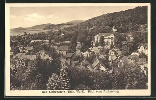 AK Bad Liebenstein, Blick vom Aschenberg auf den Ort
