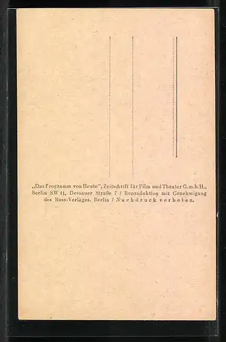 AK Schauspieler Willy Birgel im Kostüm einer Filmrolle