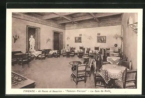 AK Firenze, Al Pozzo di Beatrice, Palazzo Ferroni, La Sala da Ballo