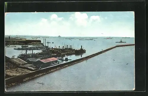 AK Manila, A View of Manila Harbour, Showing Breakwater