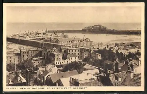 AK Guernsey, St. Peter`s Port, General view of harbour