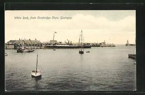 AK Guernsey, White Rock from Cambridge Steps