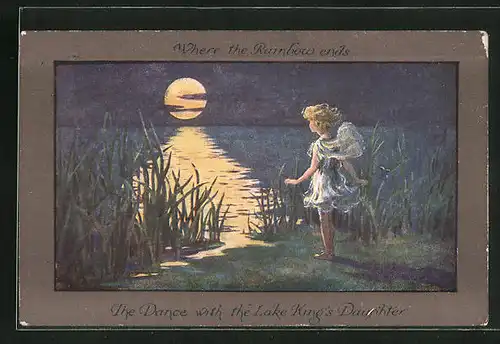 Künstler-AK S. Barham: The Dance with the Lake King`s Daughter