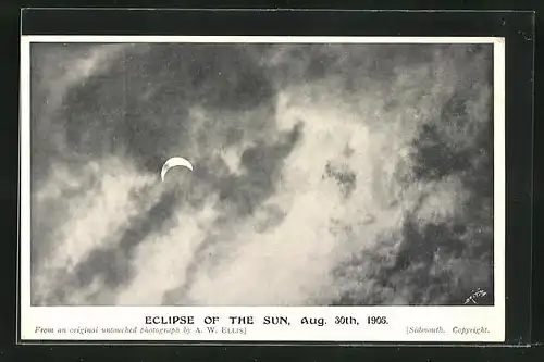 AK Eclipse of the Sun, Sonnenfinsternis 1905