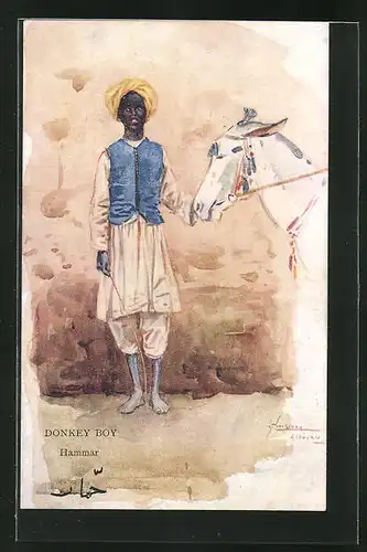Künstler-AK L. Thackeray: Donkey Boy, Hammar