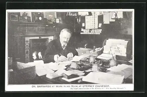 AK Dr. Bernardo at work in his Room at Stepney Causeway