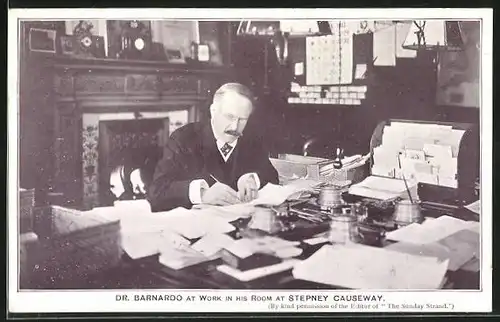 AK Dr. Bernardo at work in his Room at Stepney Causeway