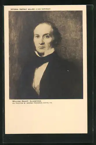 Künstler-AK George Frederick Watts: William Ewart Gladstone, Politiker
