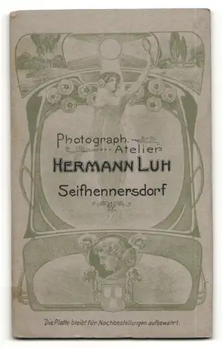 Fotografie Hermann Luh, Seifhennersdorf, Portrait bürgerliche junge Dame