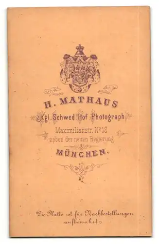 Fotografie H. Mathaus, München, wunderschöne Dame mit Flechtzopf und lockigem Haar