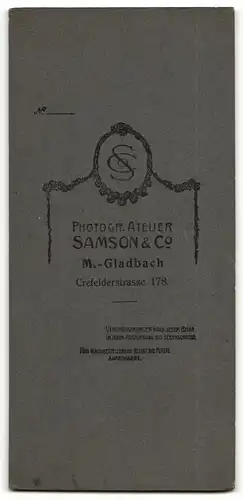 Fotografie Atelier Samson & Co., M. Gladbach, Portrait gutbürgerliche Dame