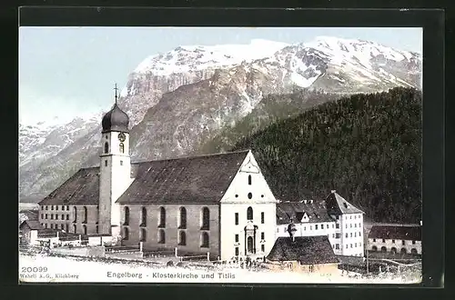 AK Engelberg, Klosterkirche und Titlis