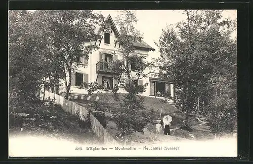 AK Neuchâtel, L`Eglantine - Montmollin, Gebäudeansicht
