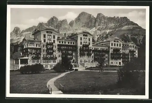 AK Carezza al Lago, Teilansicht gegen il Catinaccio und Dolomiti