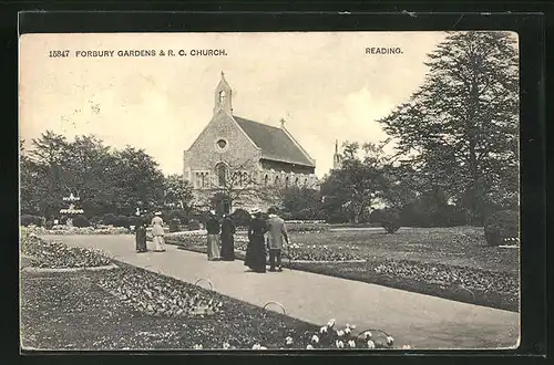 AK Reading, Forbury Gardens & R.C. Church