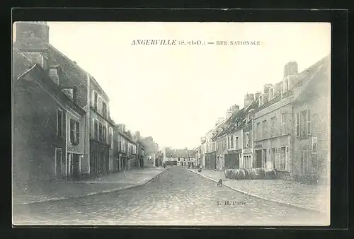 AK Angerville, Rue Nationale