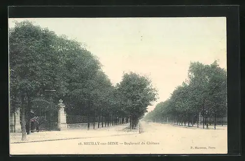 AK Neuilly-sur-Seine, Boulevard du Chateau