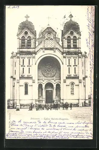 AK Soissons, Eglise Sainte-Eugenie