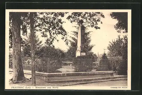 AK Prayssac, Monument aux Morts
