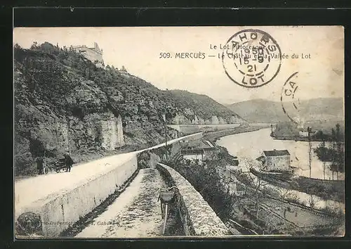 AK Mercues, Le Chateau et la Vallee du Lot