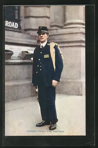 AK London, The Postman, Briefträger in Uniform
