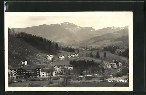 AK Salzerbad, Ortsansicht mit Bergen