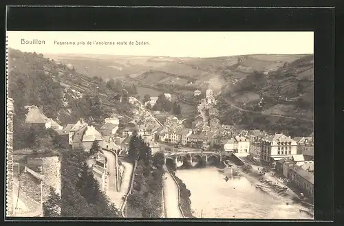 AK Bouillon, Panorama pris de de l`ancienne route de Sedan