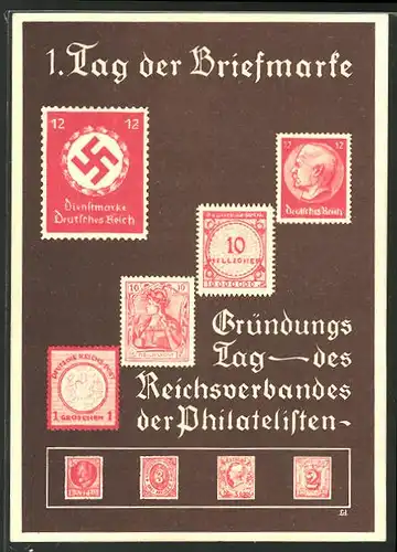 AK 7. Januar 1936, 1. Tag der Briefmarke, , Ganzsache