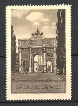 Reklamemarke München, Blick zum Siegestor