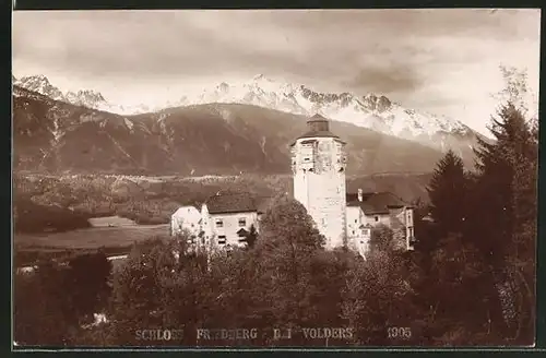 AK Volders, Blick auf Schloss Friedberg