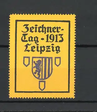Reklamemarke Leipzig, Zeichnertag 1913, Wappen
