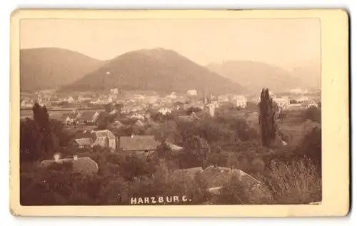 Fotografie Fotograf unbekannt, Ansicht Harzburg, Panorama der Ortschaft