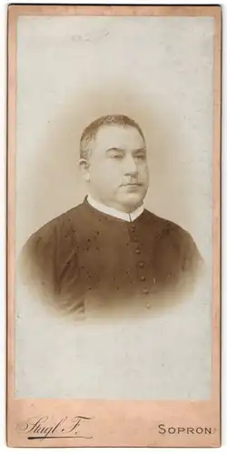Fotografie F. Stagl, Oedenburg-Sopron, Portrait Geistlicher
