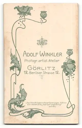 Fotografie Adolf Winkler, Görlitz, Portrait halbwüchsiger Knabe in festlichem Anzug