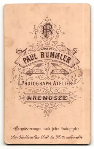 Fotografie Paul Rummler, Arendsee, Portrait Mädchen in festlicher Kleidung