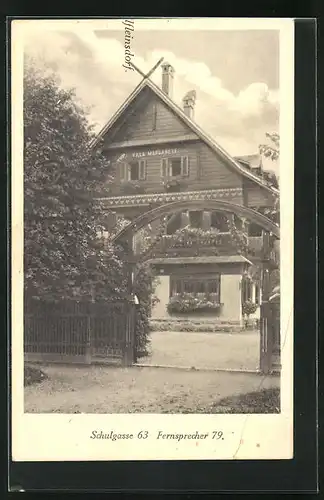 AK Wilfleinsdorf, Villa Margarete, Schulgasse 63