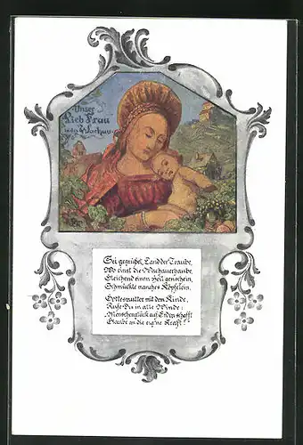AK Dürnstein, Wachau-Madonna von M. Suppantschitsch