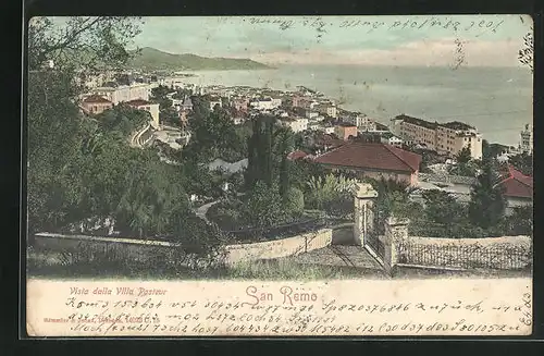 AK San Remo, Panorama, Vista dalla Villa Pasteur