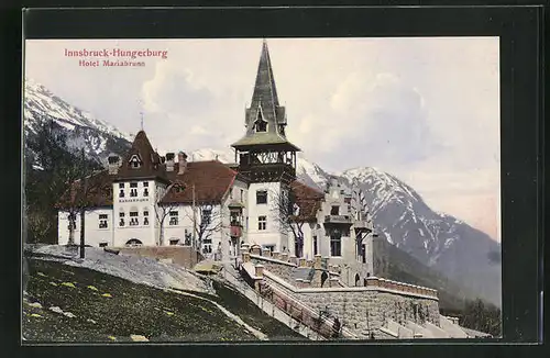 AK Innsbruck-Hungerburg, Hotel Mariabrunn