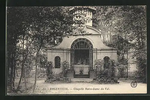 AK Argenteuil, Chapelle Notre-Dame du Val