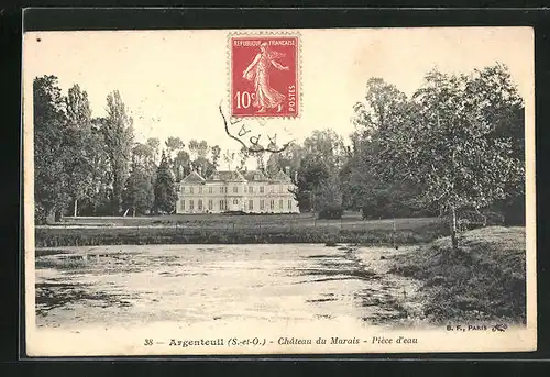 AK Argenteuil, Chateau du Marais, Piece d`eau