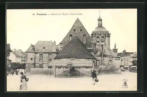 AK Pontoise, Abside de l`Eglise Notre-Dame