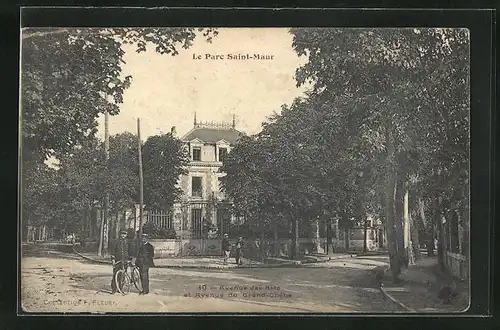 AK Le Parc-Saint-Maur, Avenue des Arts at Avenue du Grand-Chene