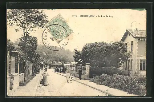 AK Champigny, La Rue de Sucy