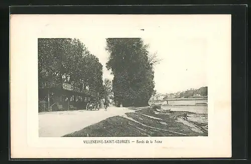AK Villeneuve-Saint-Georges, Bords de la Seine