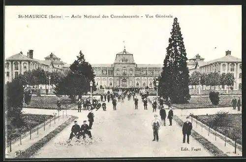 AK St-Maurice, Asile National des Convalescents, Vue Generale