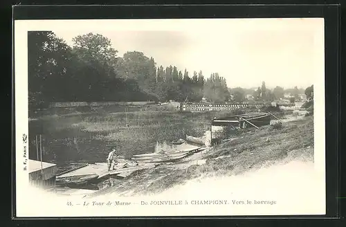 AK Joinville-Champigny, Vers le barrage
